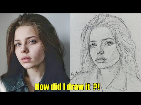 How To Draw a Beautiful Teen Age Girl By Loomis method step by step