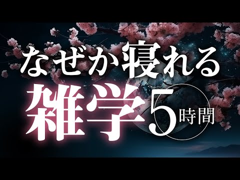 【睡眠導入】なぜか寝れる雑学5時間【合成音声】