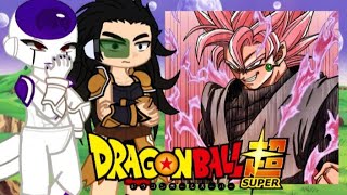 Past Dragon Ball Villains React to Goku as Goku Black || DBZ Reaction || Gacha React