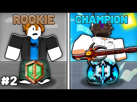 ROOKIE To CHAMPION Rank In Roblox Blade Ball #2