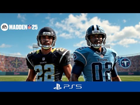 Saints vs Titans Madden 25 PS5 NFL Preseason Week 3 Simulation