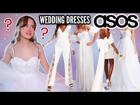 Trying On WEDDING DRESSES For The First Time... + FIANCE RATES THEM!