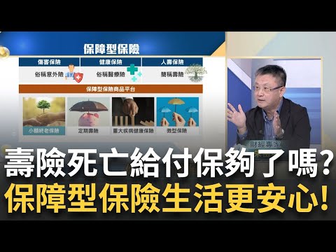 平均不到10月薪資!死亡理賠不夠多 缺口額度該怎辦? 人生基本盤怎保? "保障型保險商品平台"一站安心規劃｜王志郁 主持｜20241022｜Catch大錢潮 feat.朱岳中