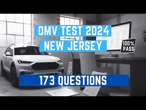 100% Pass Guarantee | New Jersey DMV Written Test 2024 | 173 Real Test Questions