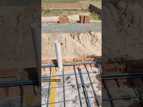 Ac Outdoor pvc piping in slab | ac outdoor pipe fitting #youtubeshorts #shorts