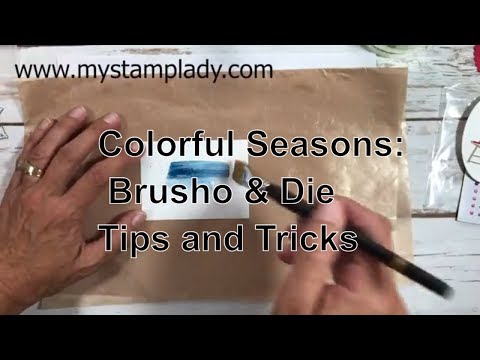 Colorful Seasons Brusho & Dies Tips and Tricks