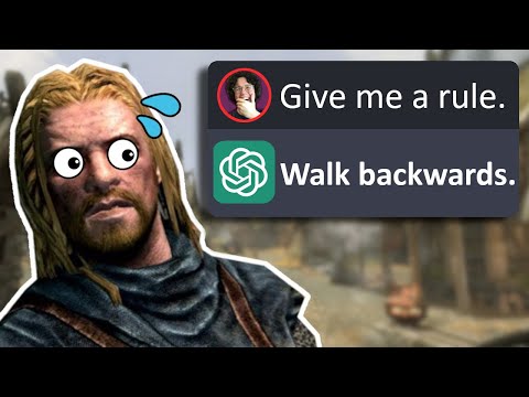 Skyrim Speedrun, but Ai is Trying to Stop Me