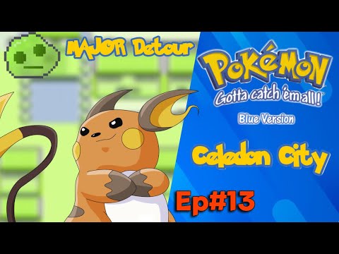 Pokémon Blue Let's Play Ep. 13 MAJOR Detour to Celedon City!