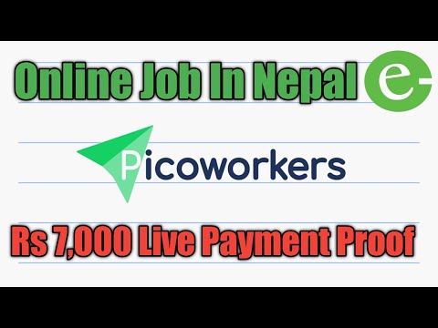 Part-time earning Website PicoWorkers Payment Proof - Online Job In Nepal #shorts #nepal #onlinejobs