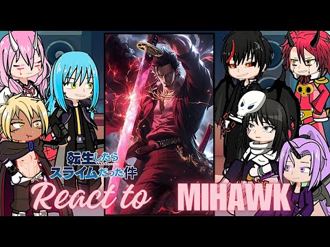 Rimuru Tempest react to dracule mihawk | Luffy gear 5 Strawhat  | Gacha life 2 | Onepiece Shanks