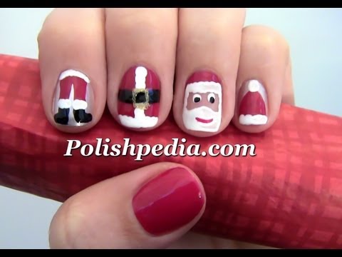 Santa Claus Nail Art