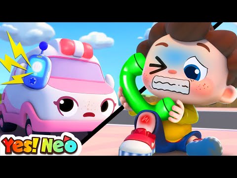 Five Little Cars | Cars Rescue | Fire Truck, Ambulance | Nursery Rhymes & Kids Songs | Yes! Neo