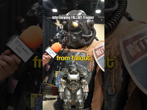 INTERVIEWING FALLOUT TROOPER! #cosplayer #fallout #fallout3