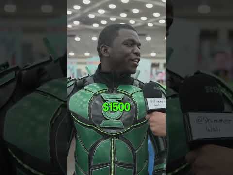 @ShimmerWali asks cosplayers how much their costume cost #cosplay #comiccon #costumedesign