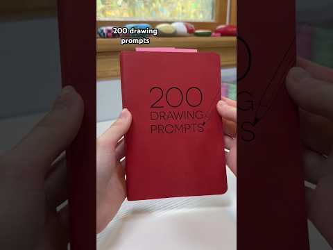 A book with 200 drawing prompts 🦈 #youtubeshorts #drawing #fyp