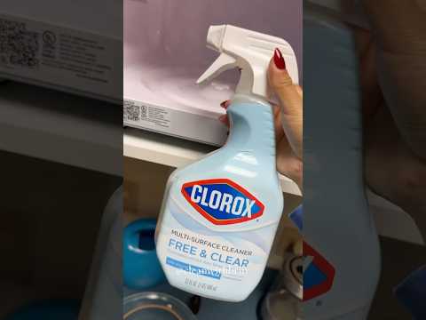 microwave clean 🤍🫧 using Clorox! #cleaningvideo #cleaning #clorox #asmr #satisfying #sudsycleaning