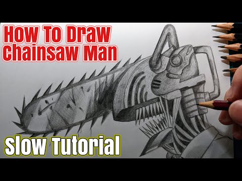 How To Draw Chainsaw Man Step by Step Easy Drawing Anime