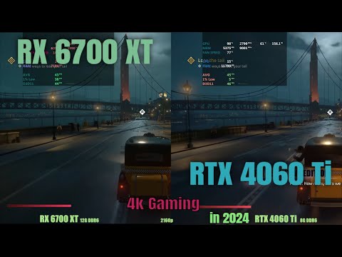 RX  6700 XT vs RTX  4060ti 4k gaming