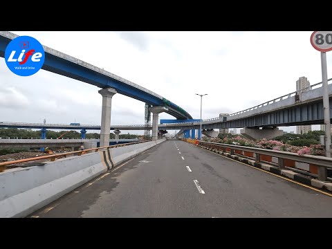 4K Drive on Eastern Freeway - Mumbai Trans Harbour Link Update (MTHL)