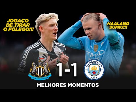 ESSE JOGO CHOCOU A INGLATERRA - Newcastle 1x1 Manchester City  - Melhores Momentos HD