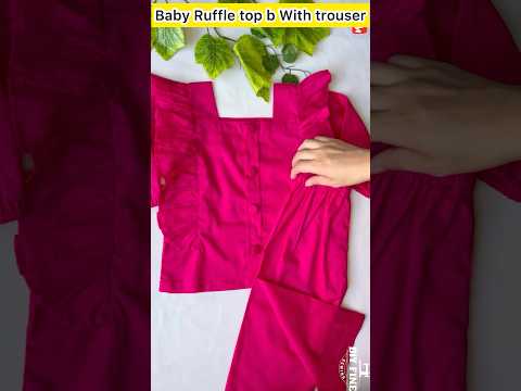 Beautiful Ruffle top With Trouser #shorts #short #diy #ytshorts #diyfinesewing #trending #ytshorts