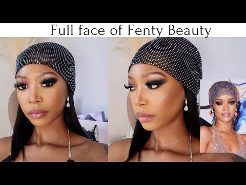 RIHANNA INSPIRED CFDA AWARDS LOOK , FULL FACE OF FENTY BEAUTY