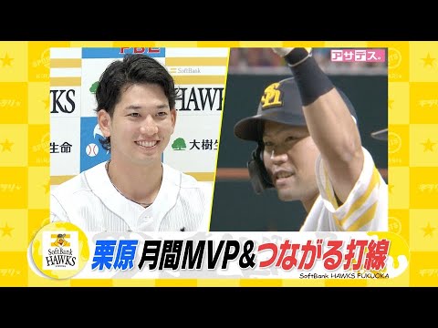 栗原選手 月間ＭＶＰ（５月）＆　交流戦ヤクルト初戦・有原好投に打線つながる！【スポーツキラリ★】