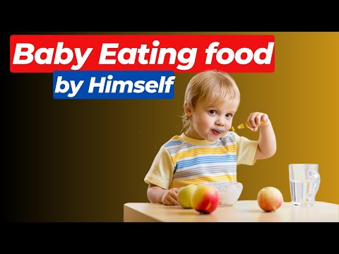 Baby Eating food by Himself | Baby Self-Feeding