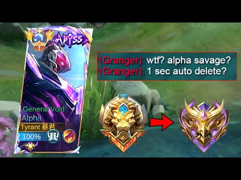 SAVAGE!! BEST ALPHA FULL DAMAGE BUILD FOR SOLO RANKED GAME!! (99.9% BROKEN🔥)