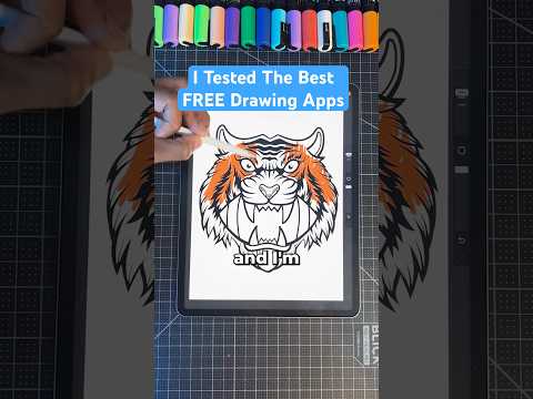 I Tried the Best FREE Drawing Apps! 😍 #art #shorts #drawing
