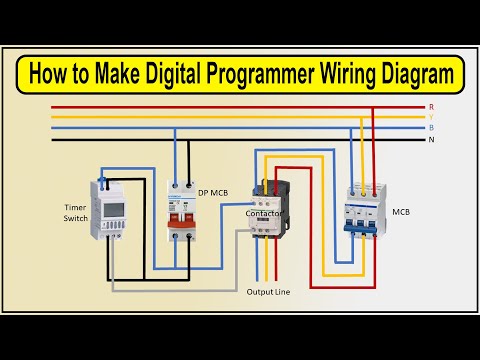 How to Make Digital Programmer Wiring Diagram | timer switch