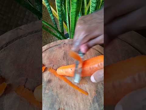 Carrot peeling ! @MyDroolingsRecipes