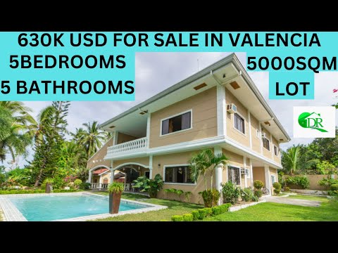 34M PHP/630K USD/ HOUSE FOR SALE IN VALENCIA, PHILIPPINES