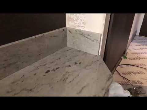 River White Granite Install at Hilton London Gatwick | MGD Showcase