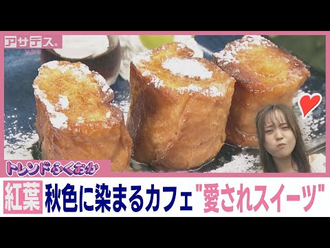 【紅葉】 秋色に染まるカフェ"愛されスイーツ"【トレンドふくおか】【アサデス。】