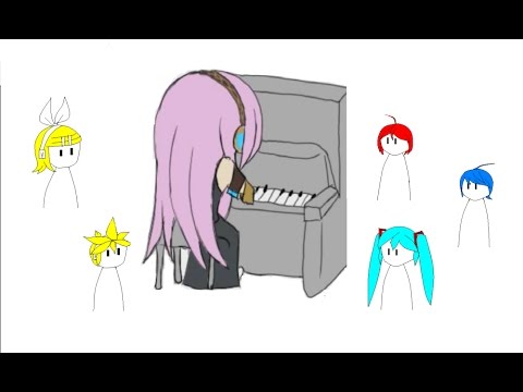 I will quit singing (Troll & Acapella Ver) - Megurine Luka (& 5 Vocaloids) (Talkloid - HandMade PV)