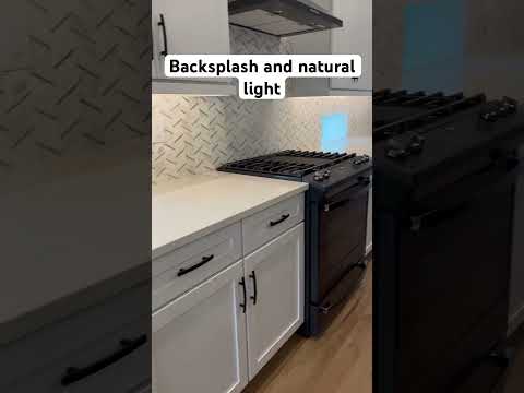 What do you think of this backsplash and the window placement for natural light?