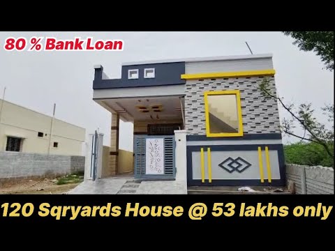 Low price house for sale 120 Sqryards house @ 53 lakhs only ||