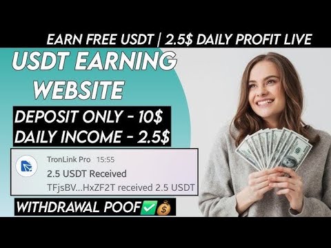 New Usdt Earning Site || Site 2024Without Investment || Usdt Earning