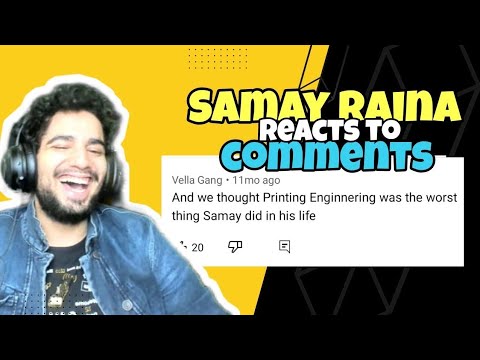 SAMAY RAINA READING FUNNIEST COMMENTS 😂🤣