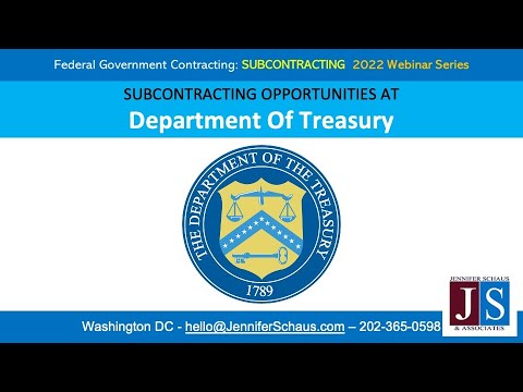 Sub-Contracting Opportunities at Department of Treasury - DOT