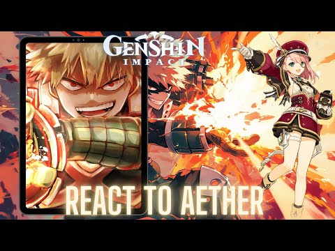 Genshin impact react to Aether as bakugou katsuki | my hero academia | Gacha life 2 | MHA BNHA