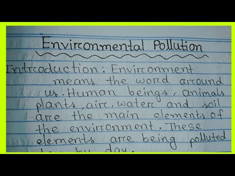 Short composition on"Environmental pollution "//Environmental pollution in english writing