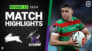 NRL 2024 | Rabbitohs v Storm | Match Highlights