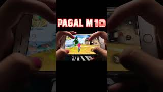 @PAGAL M10 HANDCAM || 1Vs4😱|| iPhone 12 || GAMEPlAY 👿 #shorts #short #pagalm10 #handcam