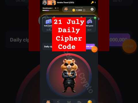 21 july hamster daily cipher code | today's  hamster Kombat daily morse code 21 july