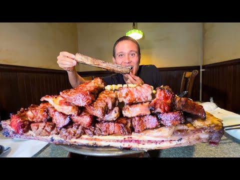 Korean Barbecue Tour!! 🥩 DINO BEEF RIBS + Standing Barrel BBQ in Seoul!