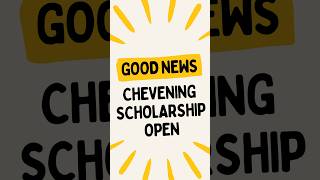 Chevening Scholarship open #scholarship #ukvisa #ukimmigration #studyinuk #uklife #shortsvideo