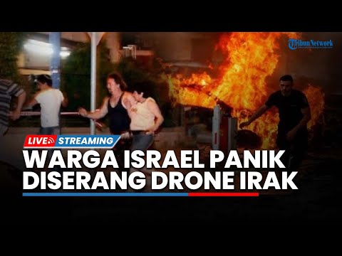 🔴Mencekam! Warga Israel Panik Nyaris Dihantam Rudal, Iron Dome IDF Gagal Cegat Drone Irak di Eilat