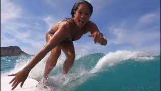 Sistah Kaʻui Surfing Waikiki Beach // Waikiki Beachgirls